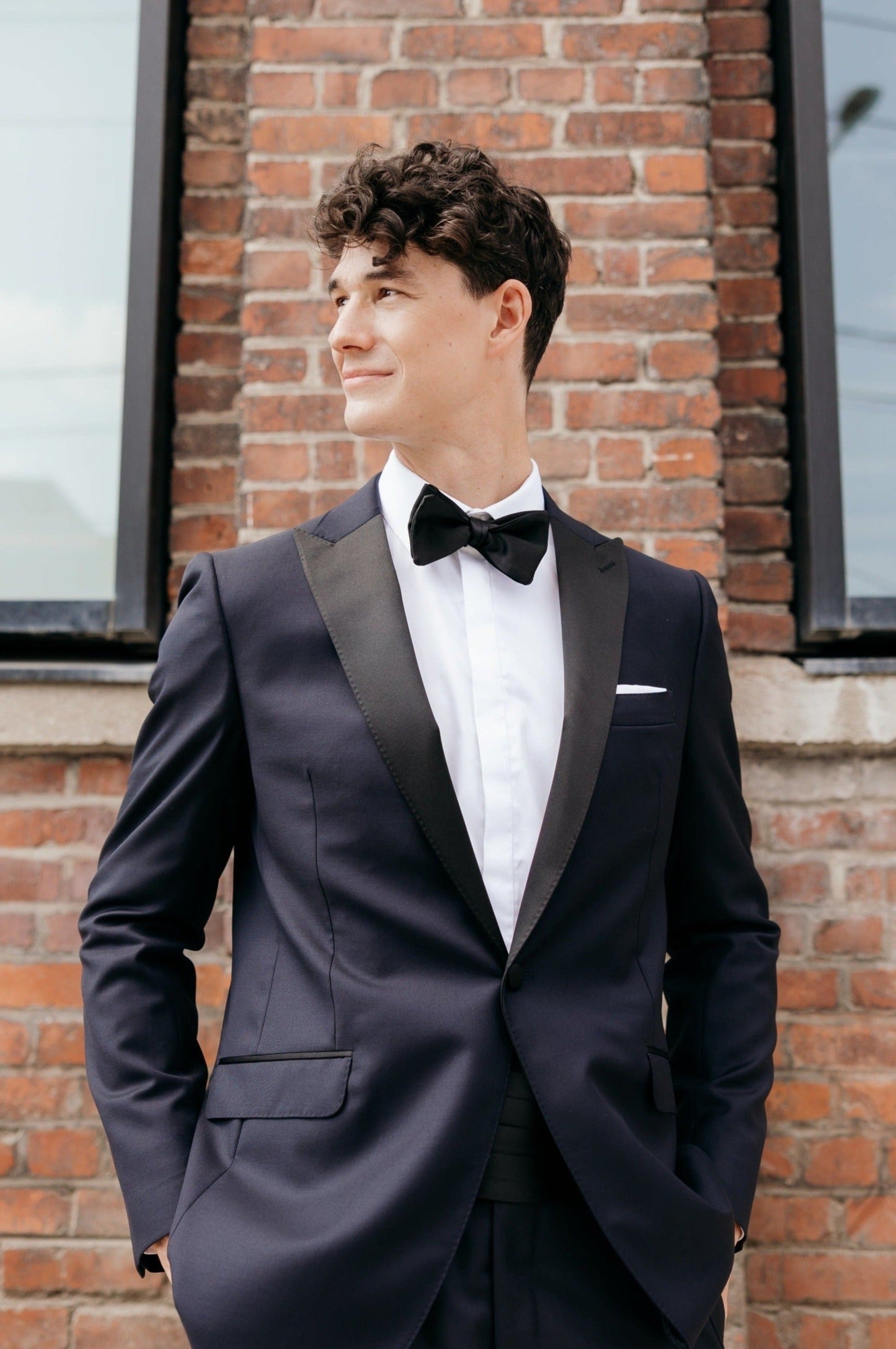 Peak Lapel Tuxedo Blazer | Pure S110's Wool by Vitale Barberis Canonico, Italy