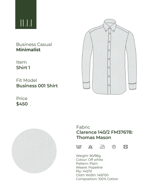 Minimalist | Business Casual Sport Shirt 1