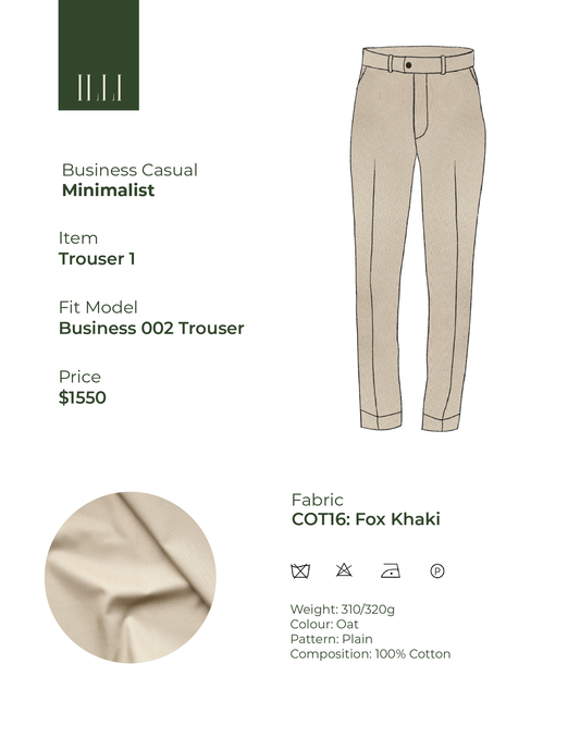 Minimalist | Business Casual Trouser 1