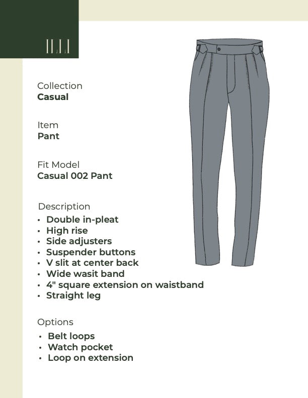 Casual 002 Trouser | Irish linen